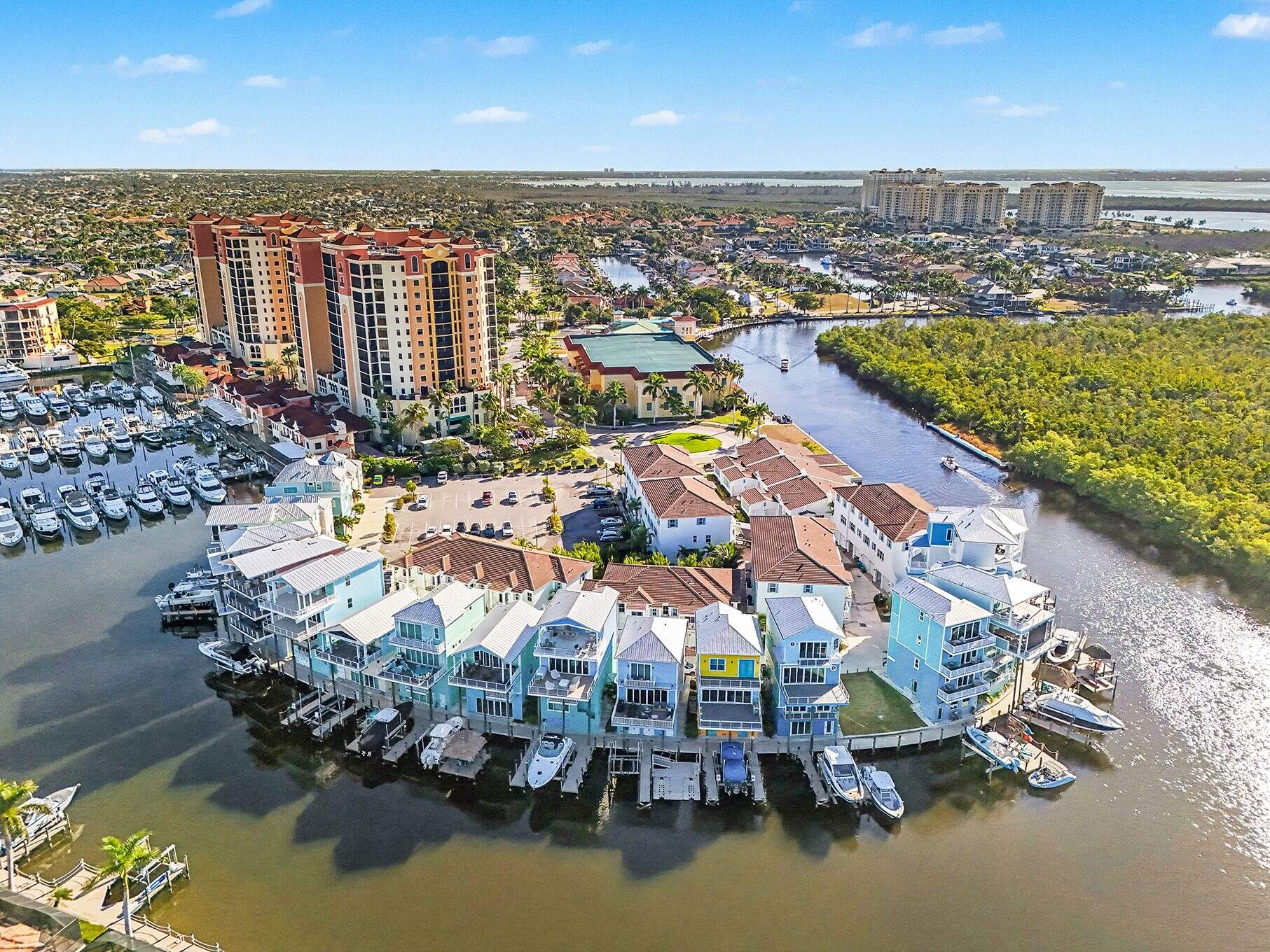 Cape Harbour, Cape Coral, Florida, aerial