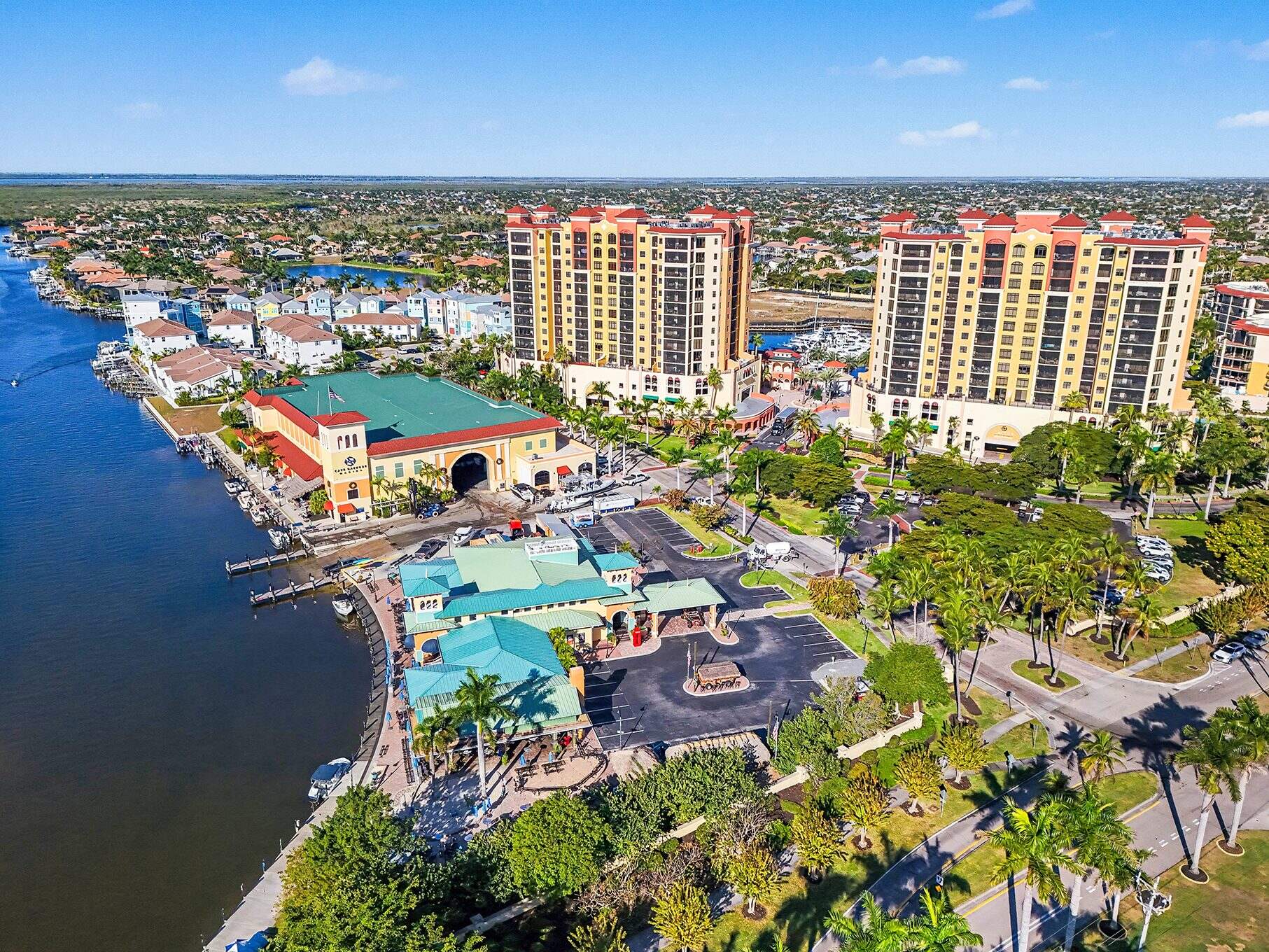 Cape Harbour, Cape Coral, Florida, aerial