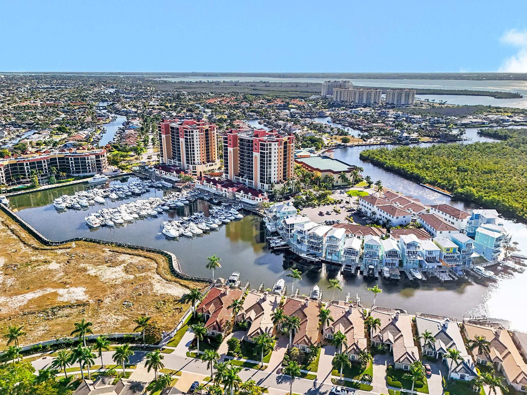 Cape Harbour, Cape Coral, Florida, aerial