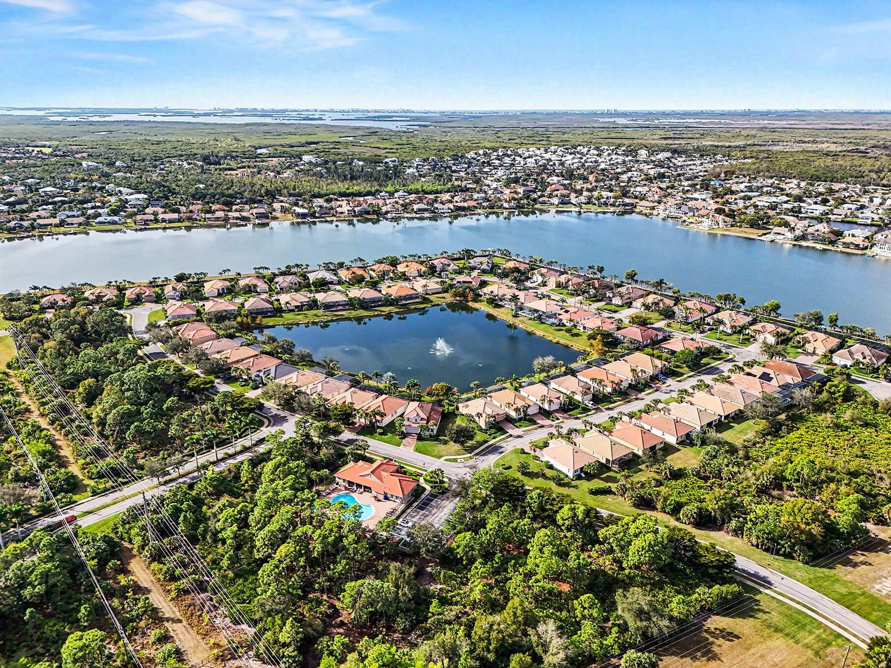 Emerson Square, Fort Myers, Florida, aerial