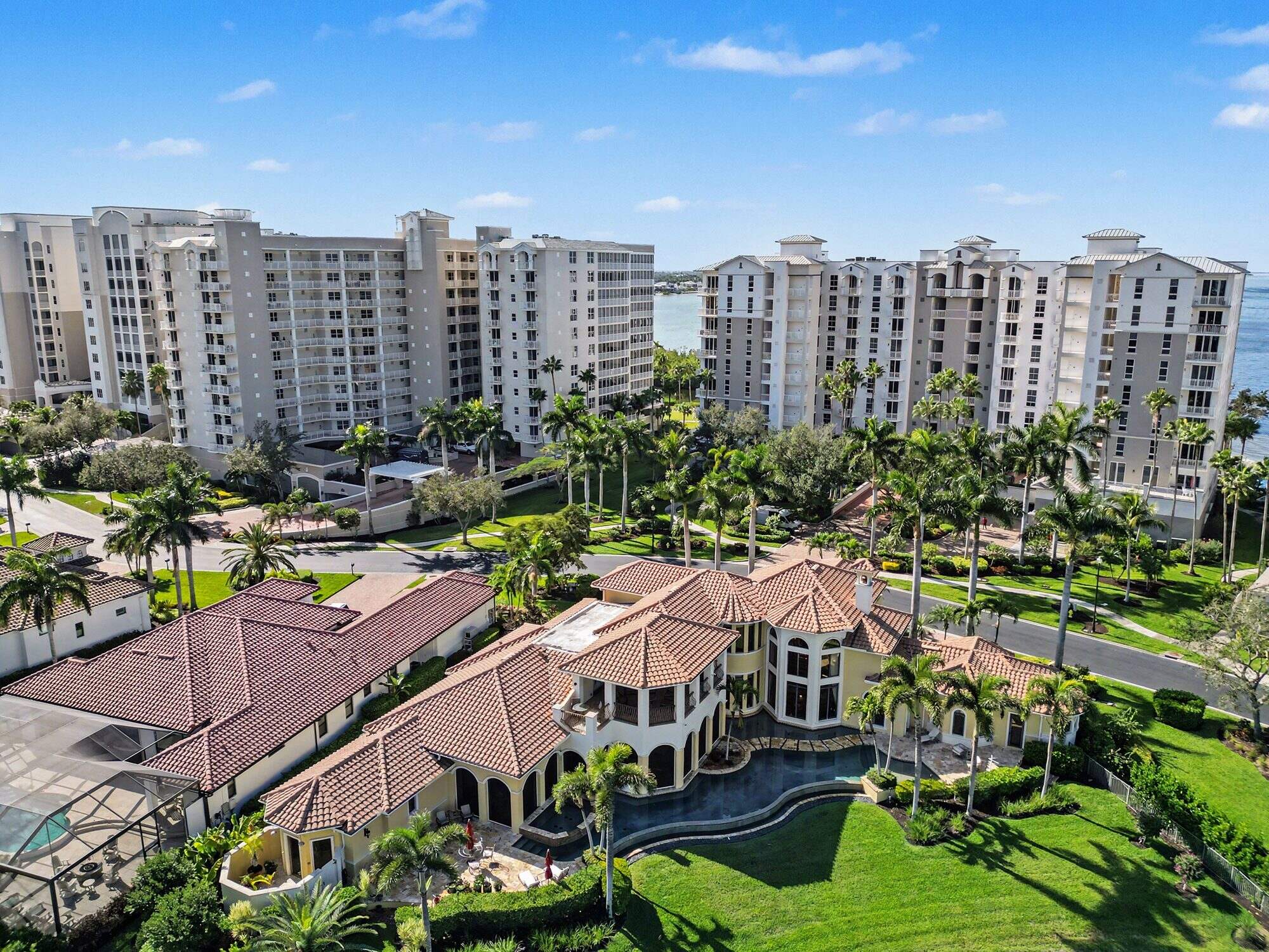 Gulf Harbour Yacht and Country Club, Fort Myers, Florida, aerial