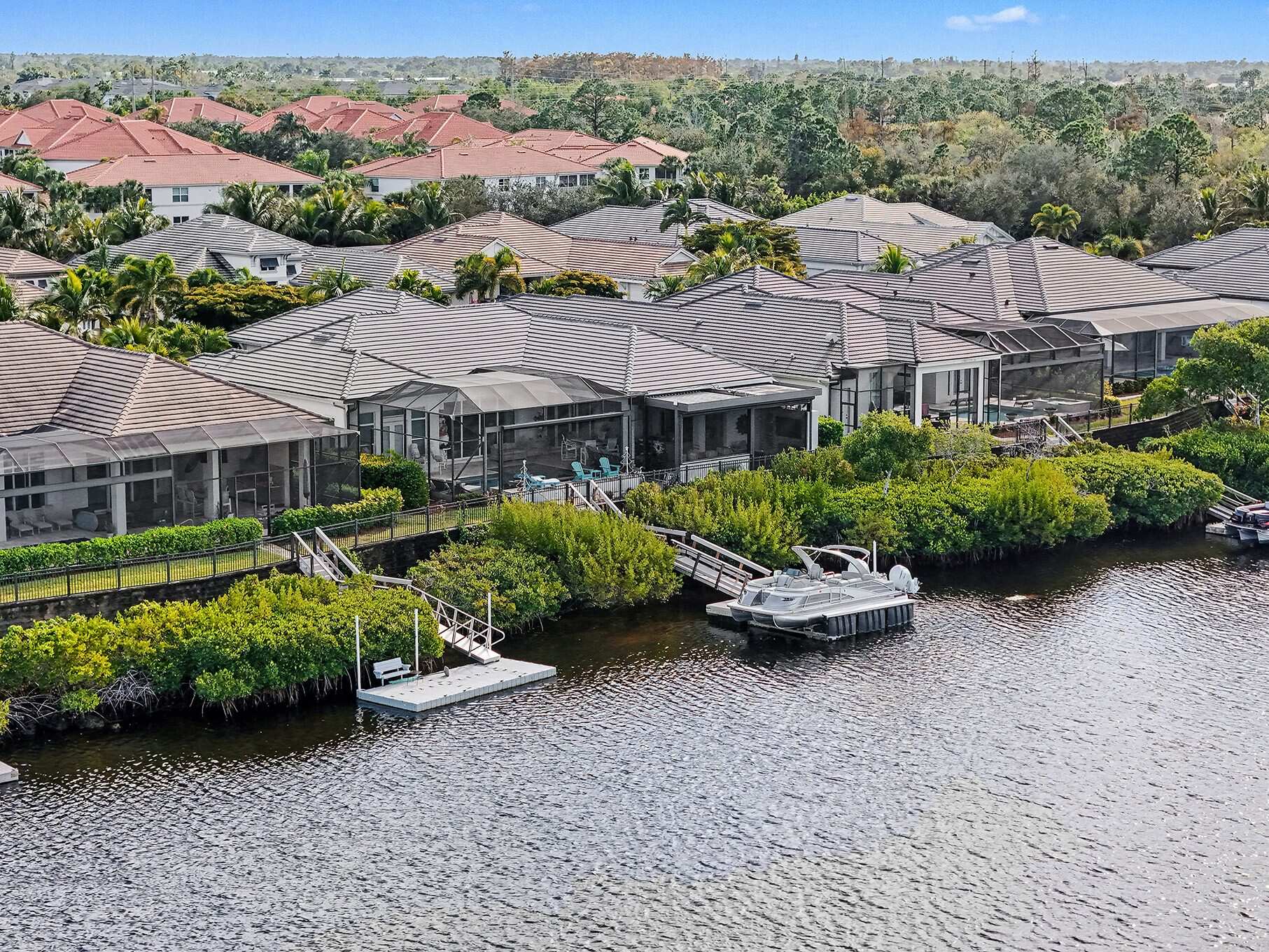 Hidden Harbor, Fort Myers, Florida, aerial