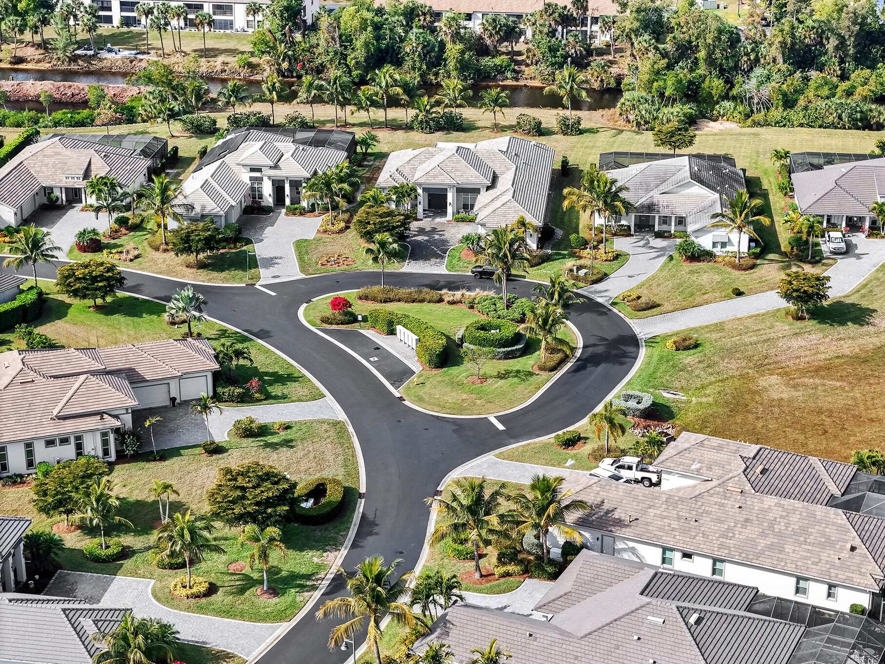 Hidden Harbor, Fort Myers, Florida, aerial