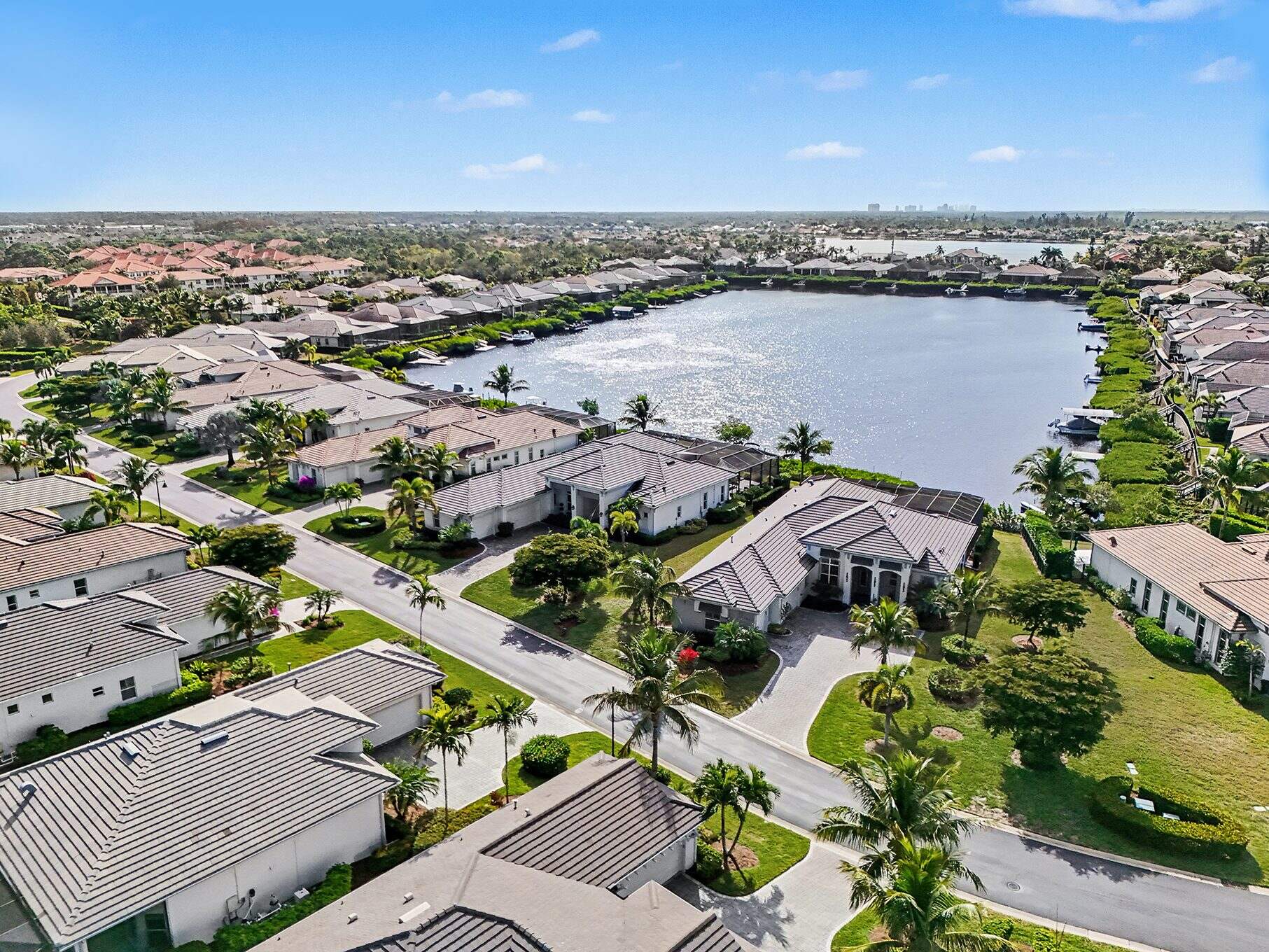 Hidden Harbor, Fort Myers, Florida, aerial
