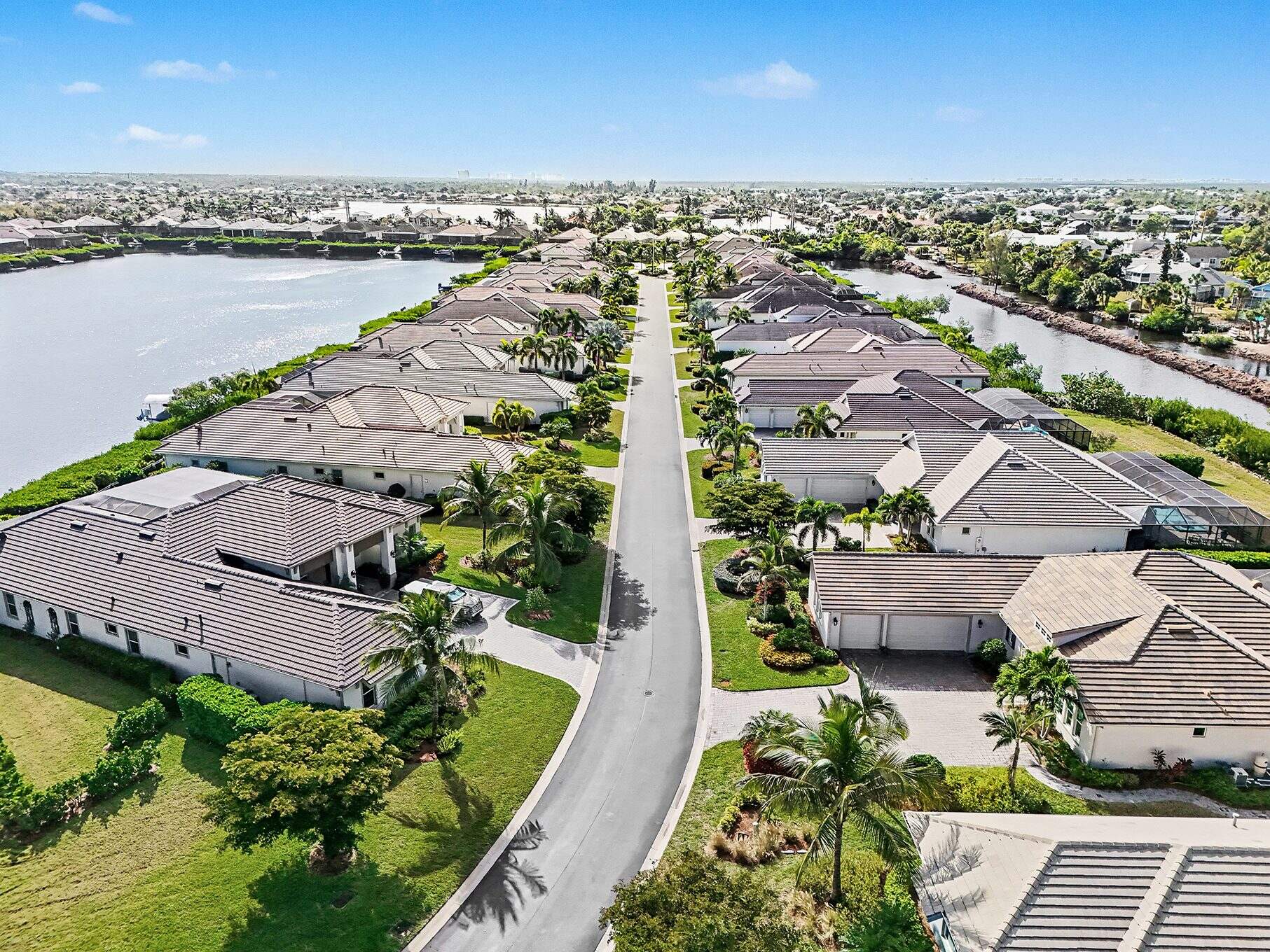 Hidden Harbor, Fort Myers, Florida, aerial