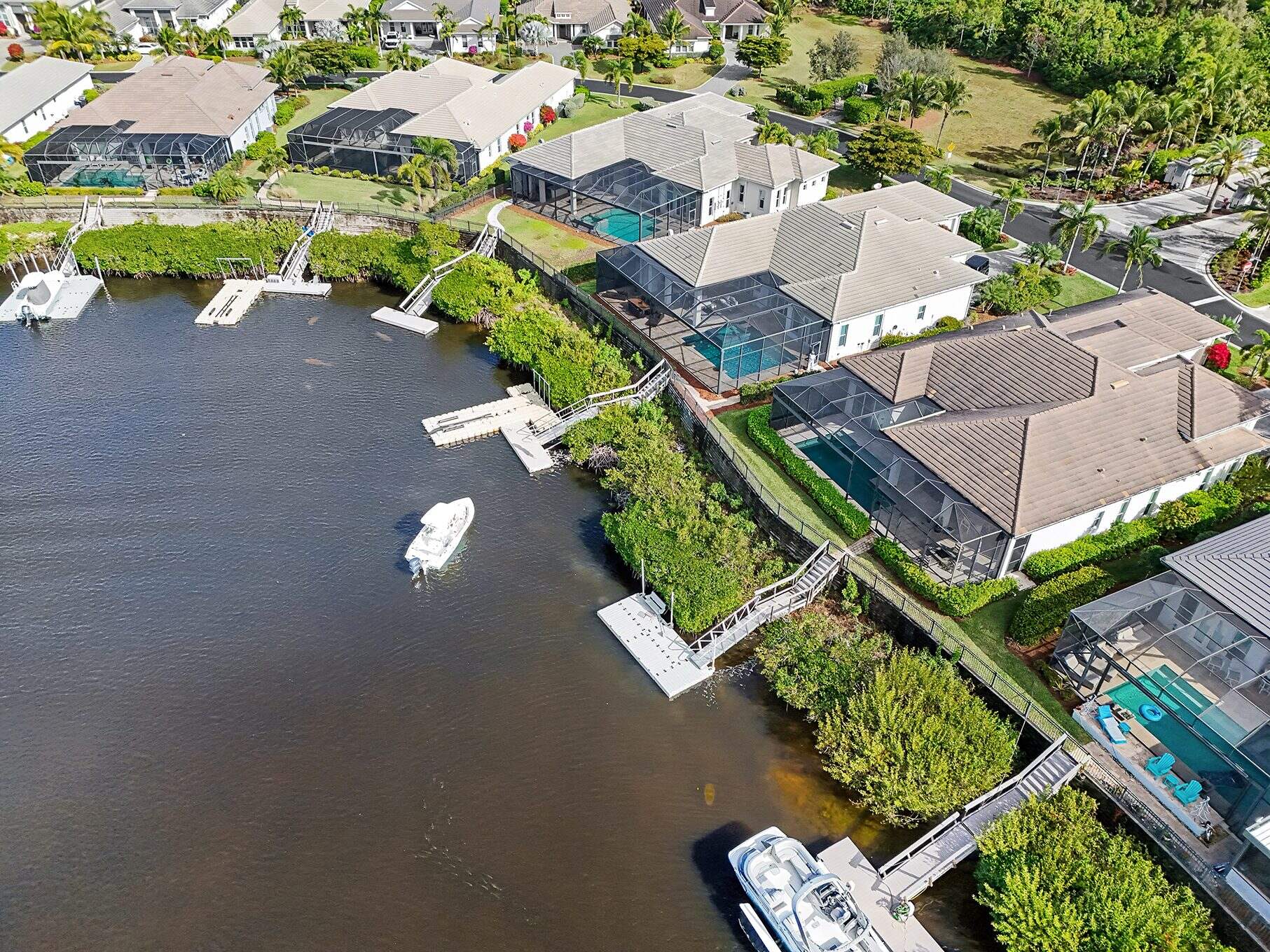 Hidden Harbor, Fort Myers, Florida, aerial