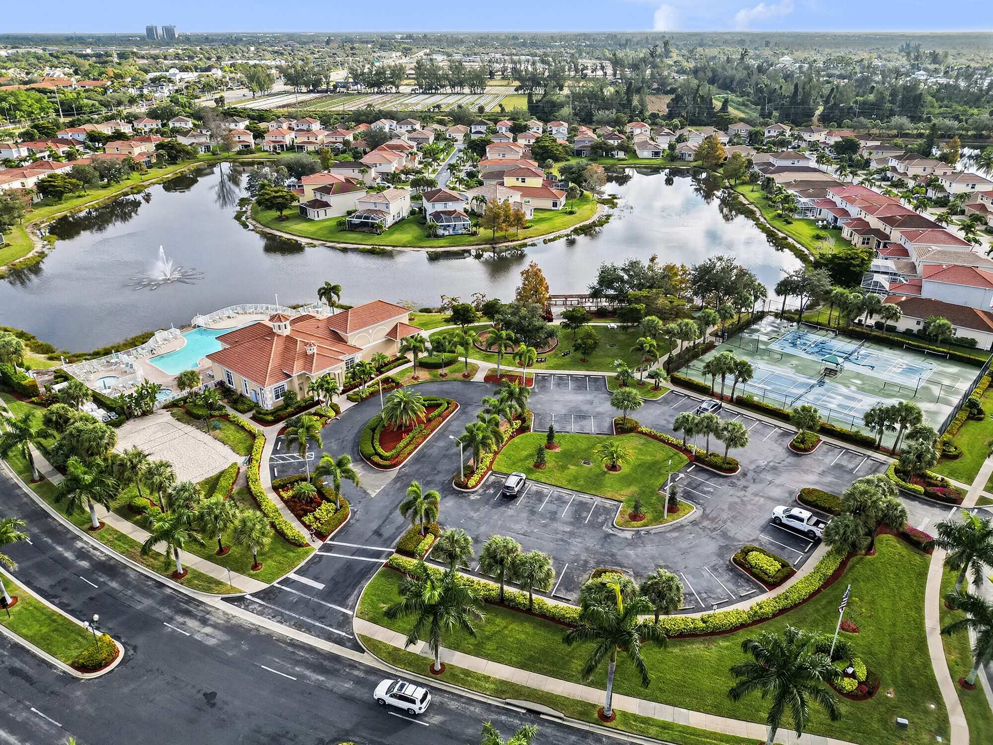 Laguna Lakes, Fort Myers, Florida, aerial