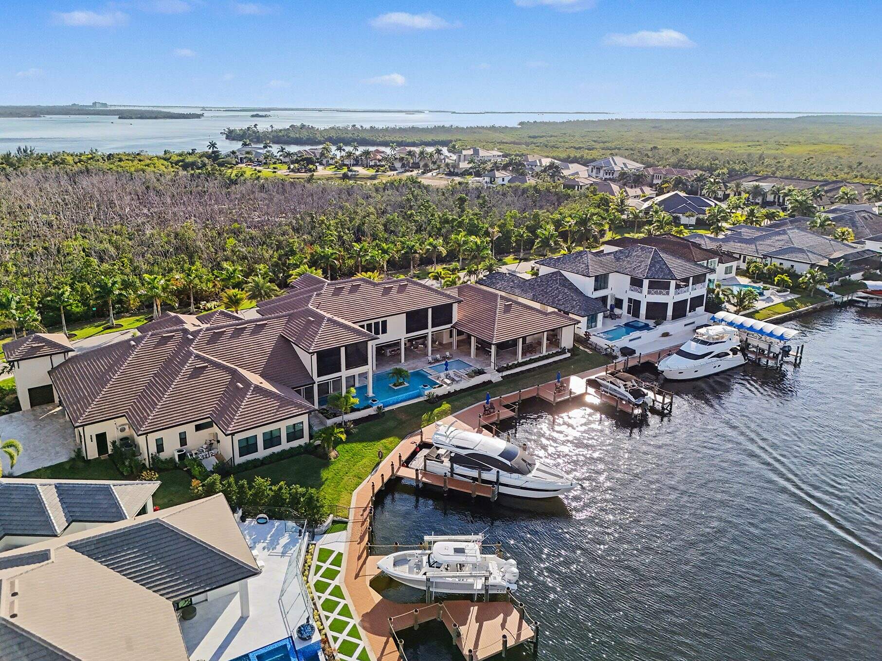 Tarpon Estates, Cape Coral, Florida, aerial