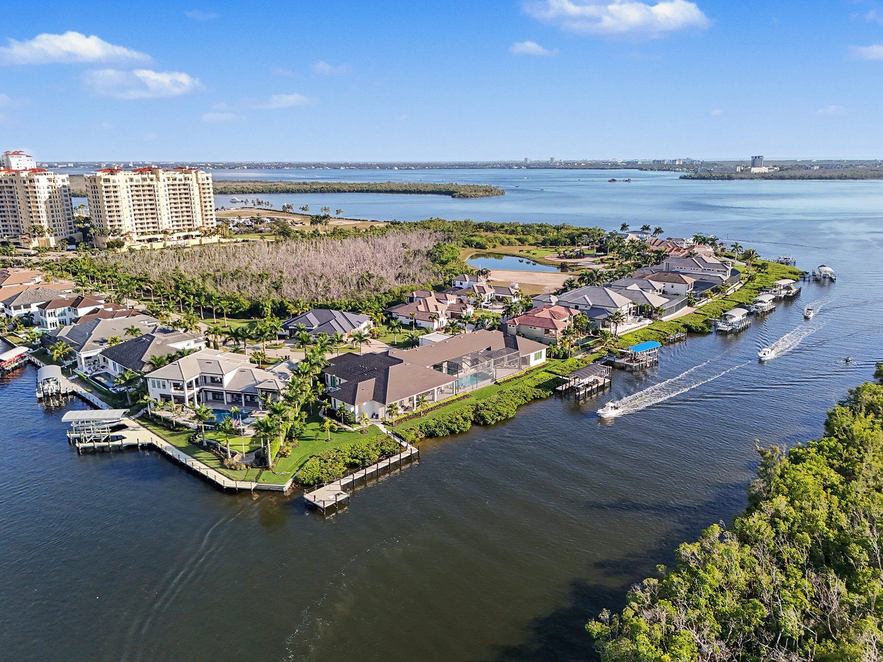 Tarpon Estates, Cape Coral, Florida, aerial