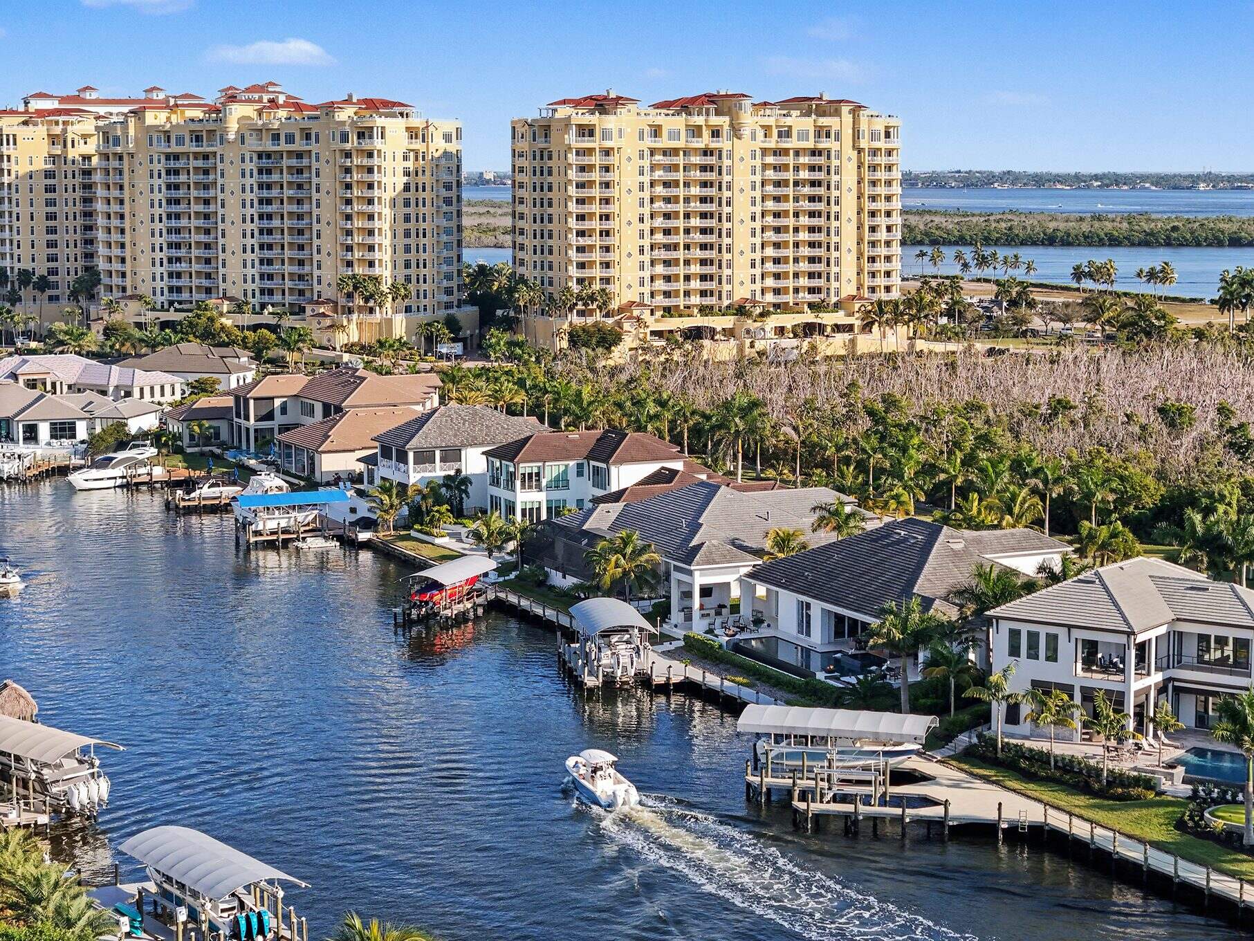 Tarpon Estates, Cape Coral, Florida, aerial