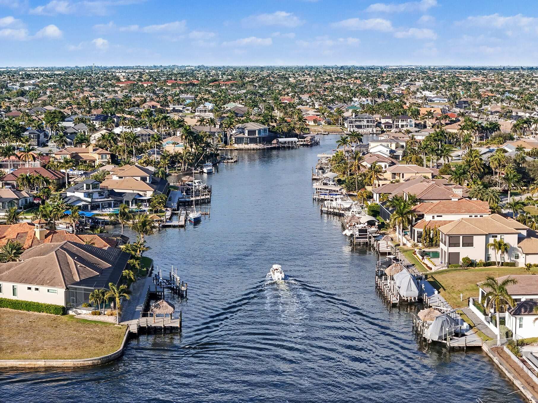 Tarpon Estates, Cape Coral, Florida, aerial
