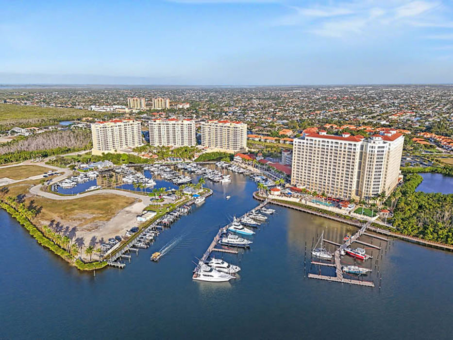 Tarpon Point Marina, Cape Coral, Florida, aerial