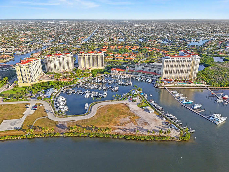 Tarpon Point Marina, Cape Coral, Florida, aerial
