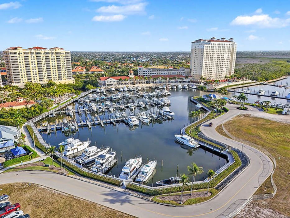 Tarpon Point Marina, Cape Coral, Florida, aerial
