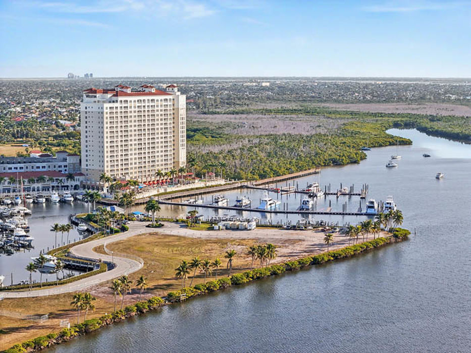 Tarpon Point Marina, Cape Coral, Florida, aerial